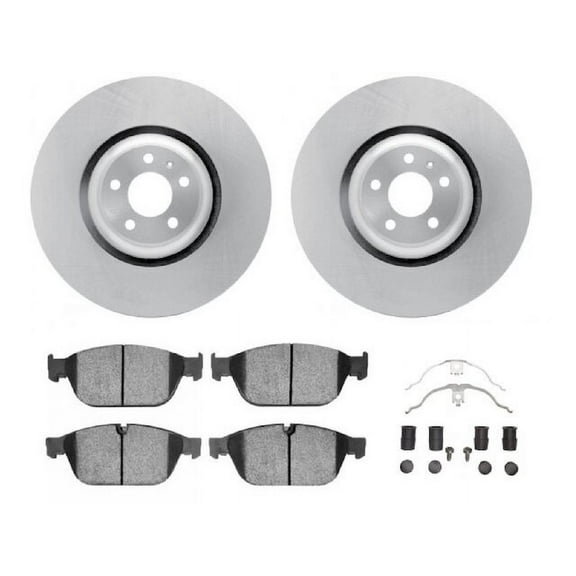 Front Brake Pad and Rotor Kit - Compatible with 2014 - 2017 Audi SQ5 2015 2016