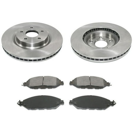 Front Brake Pad and Rotor Kit - Compatible with 2014 - 2019 INFINITI QX60 2015 2016 2017 2018