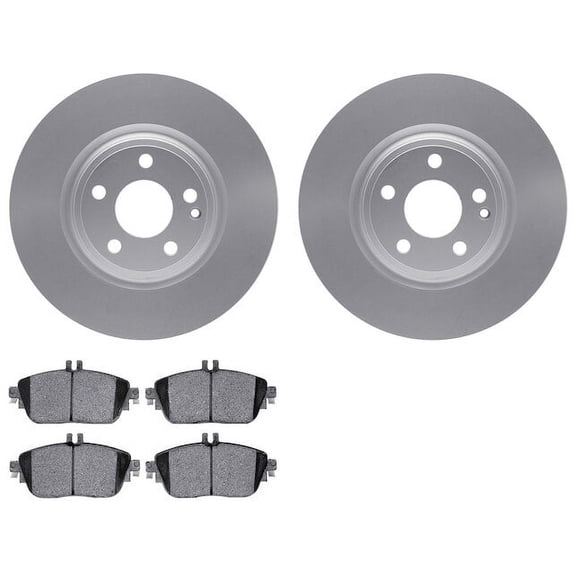 Front Brake Pad and Rotor Kit - Compatible with 2014 - 2019 Mercedes-Benz CLA250 - Dynamic Friction