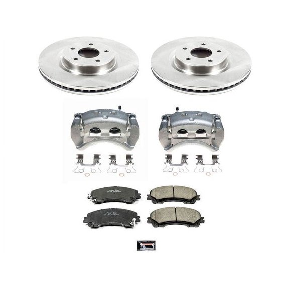 Front Brake Pad and Rotor Kit - Compatible with 2014 - 2024 INFINITI Q50 2015 2016 2017 2018 2019 2020 2021 2022 2023