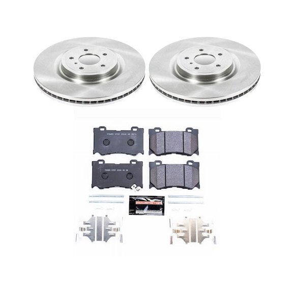 Front Brake Pad and Rotor Kit - Compatible with 2014 - 2024 INFINITI Q50 2015 2016 2017 2018 2019 2020 2021 2022 2023