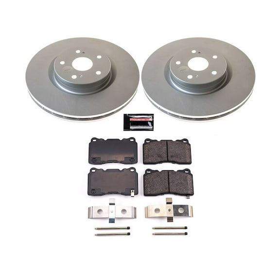 Front Brake Pad and Rotor Kit - Compatible with 2015 - 2017 Subaru WRX STI 2016