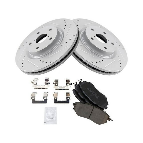 Front Brake Pad and Rotor Kit - Compatible with 2015 - 2019 Subaru Legacy 3.6R Limited 2016 2017 2018