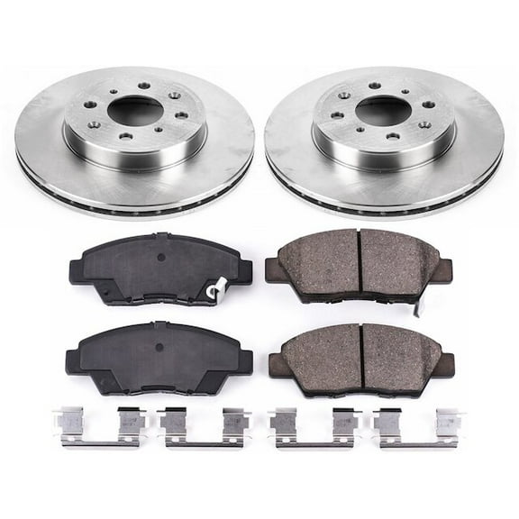 Front Brake Pad and Rotor Kit - Compatible with 2015 - 2020 Honda Fit 2016 2017 2018 2019