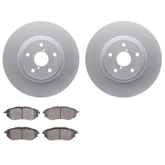 Front Brake Pad and Rotor Kit - Compatible with 2015 - 2021 Subaru WRX - Dynamic Friction