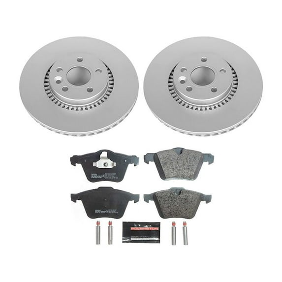 Front Brake Pad and Rotor Kit - Compatible with 2016 - 2018 Volvo S60 Cross Country 2017