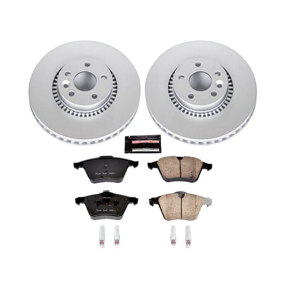 Front Brake Pad and Rotor Kit - Compatible with 2016 - 2018 Volvo S60 Cross Country 2017