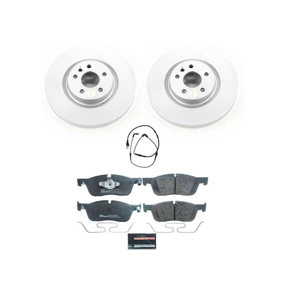 Front Brake Pad and Rotor Kit - Compatible with 2016 - 2019 Land Rover Range Rover Evoque 2017 2018