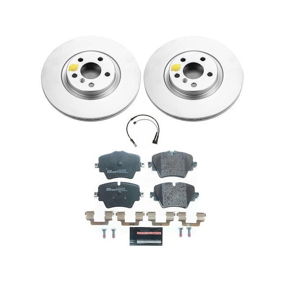 Front Brake Pad and Rotor Kit - Compatible with 2016 - 2022 BMW X1 2017 2018 2019 2020 2021