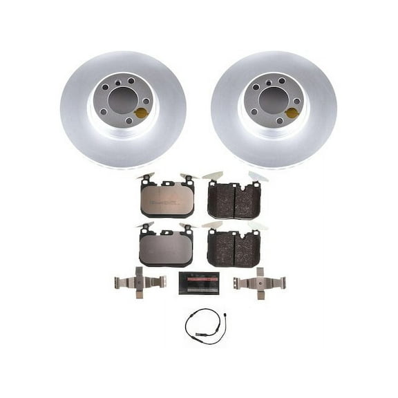 Front Brake Pad and Rotor Kit - Compatible with 2017 - 2019 BMW 340i GT xDrive 2018