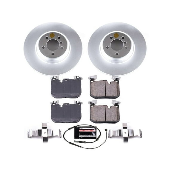 Front Brake Pad and Rotor Kit - Compatible with 2017 - 2020 BMW 440i Gran Coupe 2018 2019