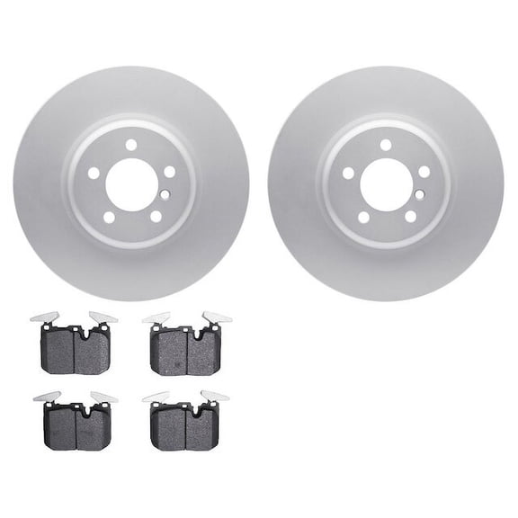 Front Brake Pad and Rotor Kit - Compatible with 2017 - 2020 BMW 440i Gran Coupe 2018 2019