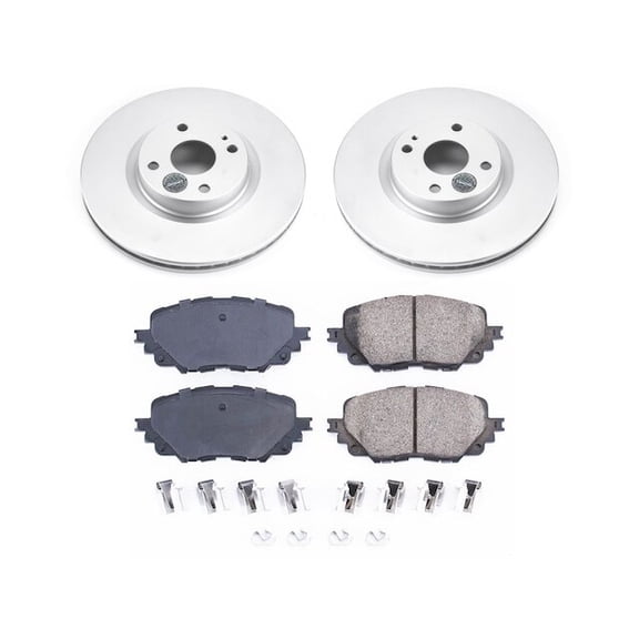 Front Brake Pad and Rotor Kit - Compatible with 2017 - 2020 Fiat 124 Spider 2018 2019