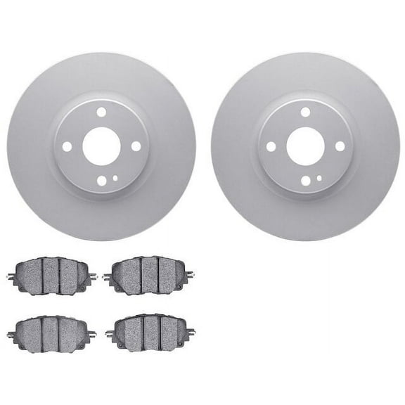 Front Brake Pad and Rotor Kit - Compatible with 2017 - 2020 Fiat 124 Spider - Dynamic Friction