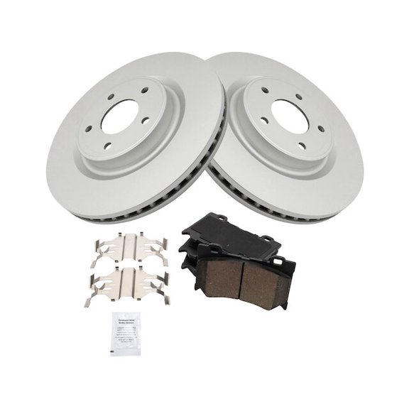 Front Brake Pad and Rotor Kit - Compatible with 2017 - 2020 INFINITI Q50 2018 2019