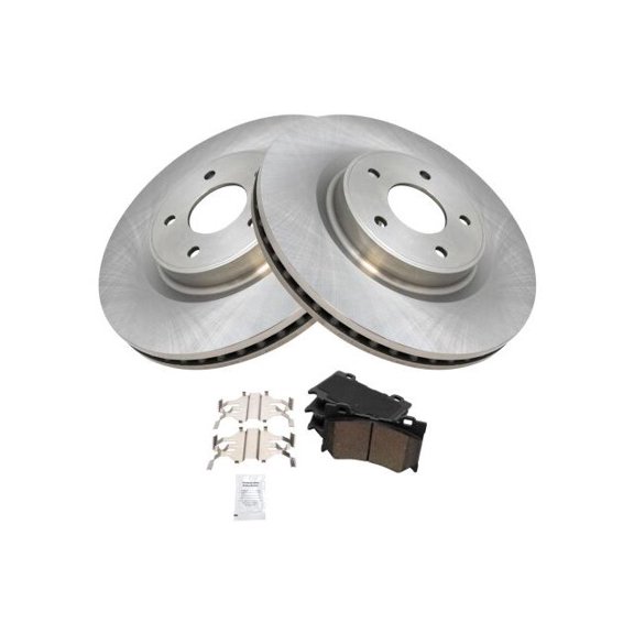 Front Brake Pad and Rotor Kit - Compatible with 2017 - 2020 INFINITI Q50 2018 2019