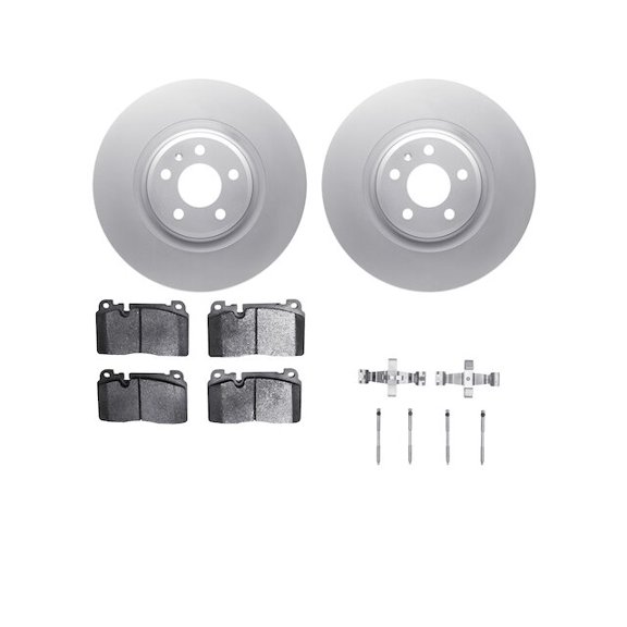 Front Brake Pad and Rotor Kit - Compatible with 2017 - 2020 Porsche Macan Base 2018 2019