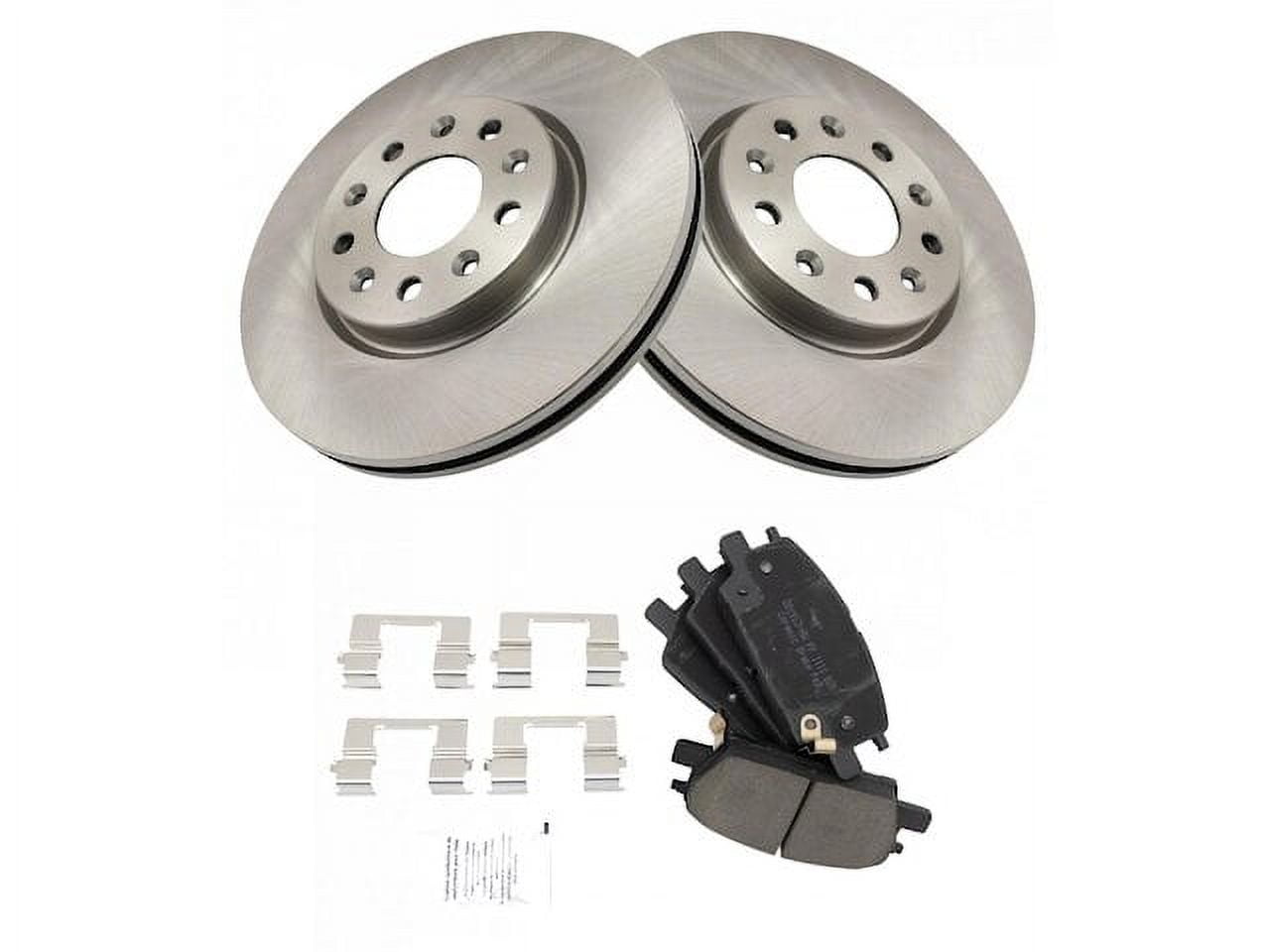 Geekstop Front Brake Rotors And Pads Kit Compatible With Chevy Malibu, Chevy Impala, Buick Lacrosse, Buick Regal,GMC Terrain Drilled And Slotted E-Coating Disc Brake Rotors Ceramic Brake Pads - Foto 8