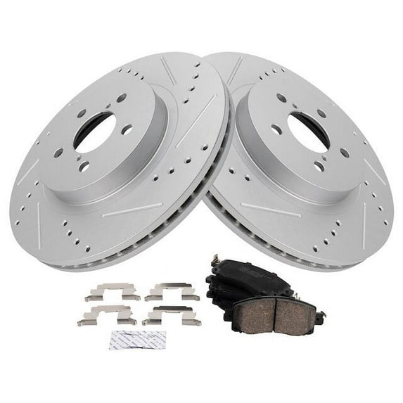 Front Brake Pad and Rotor Kit - Compatible with 2018 - 2019 Subaru Crosstrek