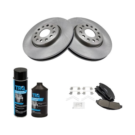 Front Brake Pad and Rotor Kit - Compatible with 2018 - 2020 Chevy Traverse 2019