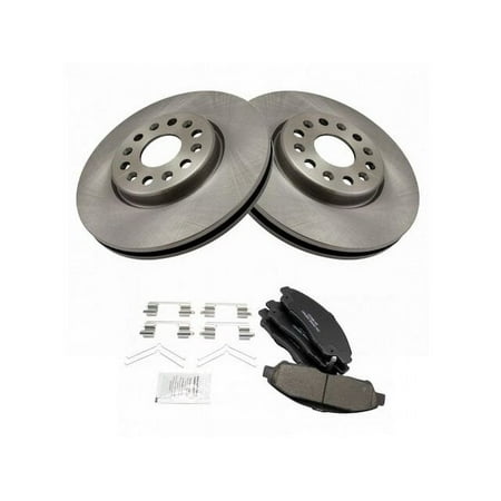 Front Brake Pad and Rotor Kit - Compatible with 2018 - 2020 Chevy Traverse 2019