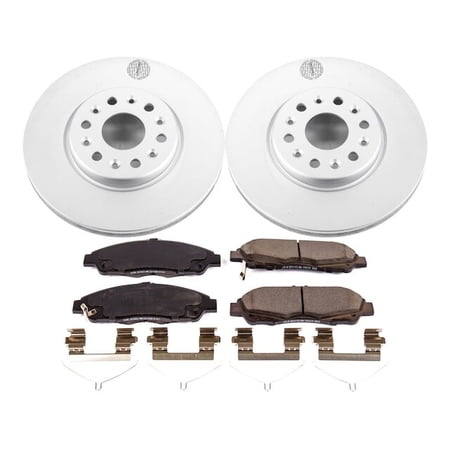 Front Brake Pad and Rotor Kit - Compatible with 2018 - 2020 Chevy Traverse 2019