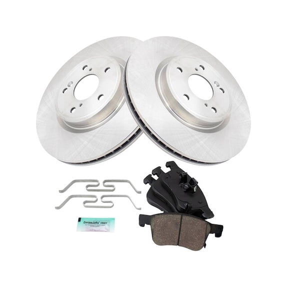 Front Brake Pad and Rotor Kit - Compatible with 2018 - 2021 Honda Accord 2019 2020