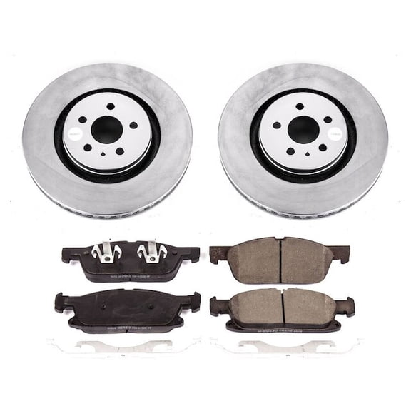 Front Brake Pad and Rotor Kit - Compatible with 2019 - 2021 Lincoln Nautilus 2020