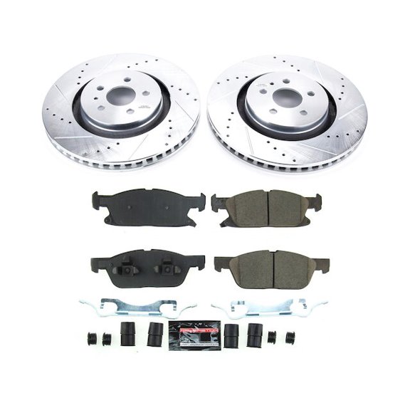 Front Brake Pad and Rotor Kit - Compatible with 2019 - 2021 Lincoln Nautilus AWD 2.7L V6 2020