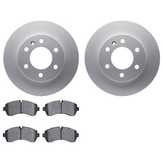 Front Brake Pad and Rotor Kit - Compatible with 2019 - 2022 Mercedes-Benz Sprinter 2500 - Dynamic Friction