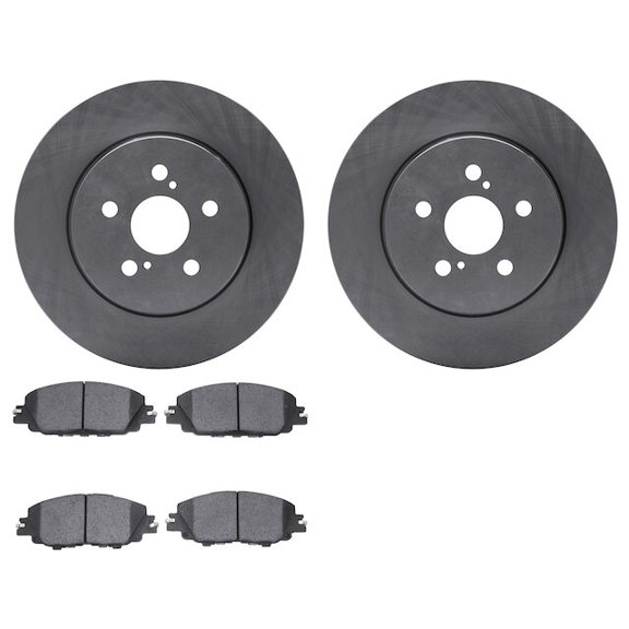 Front Brake Pad and Rotor Kit - Compatible with 2019 - 2022 Toyota Corolla Hatchback 2020 2021