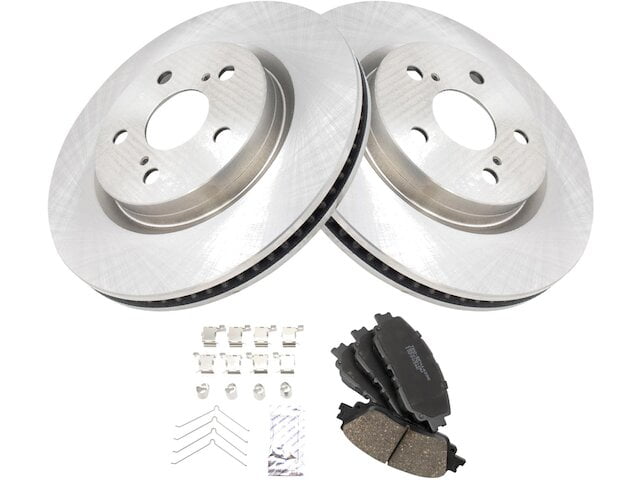 Front Brake Pad and Rotor Kit - Compatible with 2019 - 2022 Toyota RAV4 ...