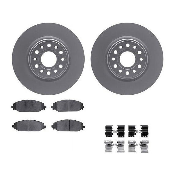 Front Brake Pad and Rotor Kit - Compatible with 2019 - 2023 Ram 1500 2020 2021 2022