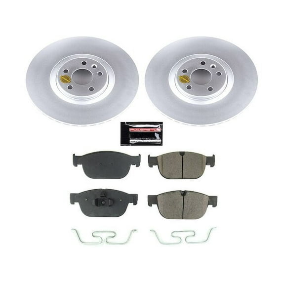 Front Brake Pad and Rotor Kit - Compatible with 2019 - 2025 Volvo S60 2020 2021 2022 2023 2024