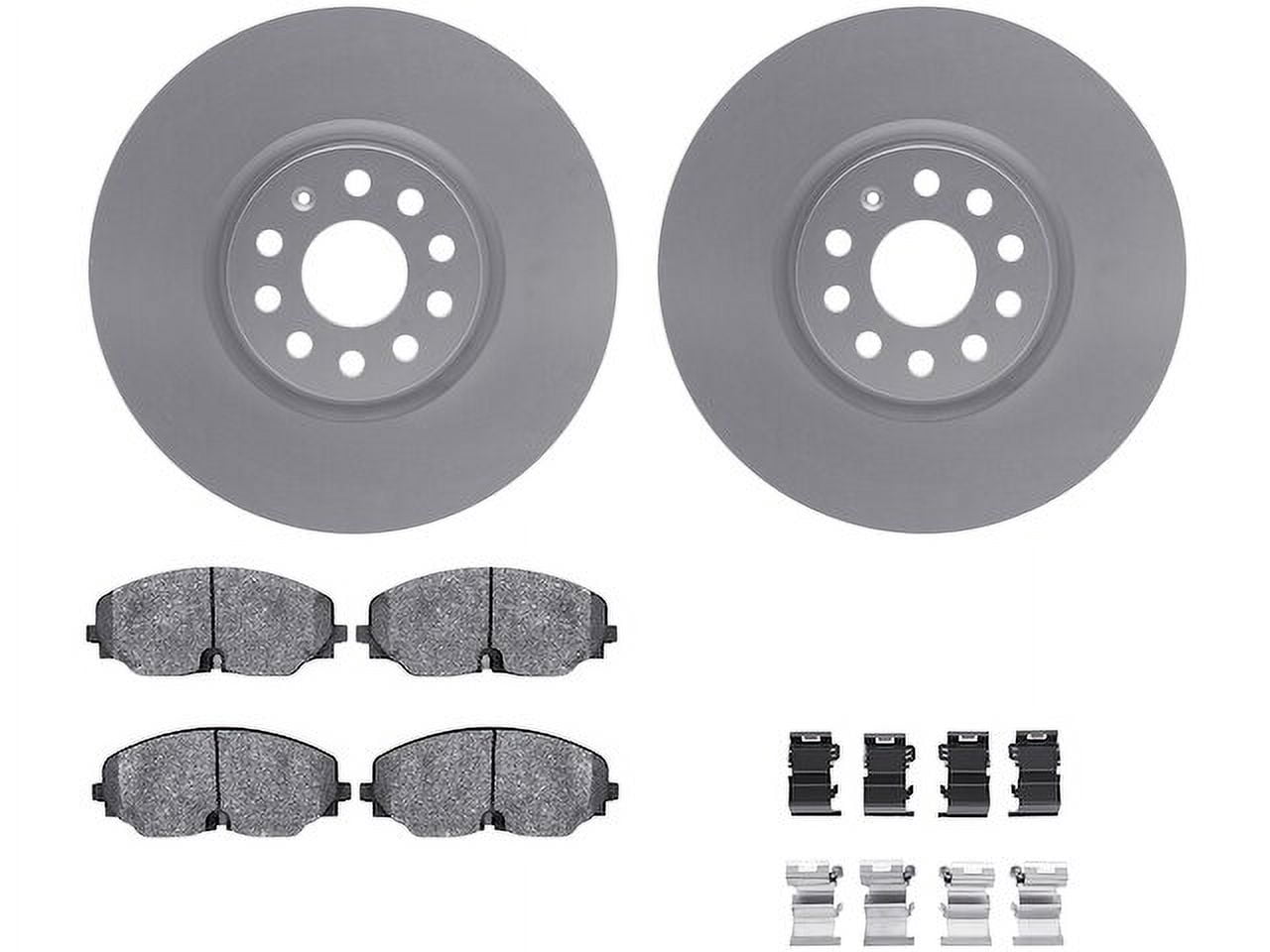 Front Brake Pad and Rotor Kit - Compatible with 2020 - 2024 Volkswagen ...