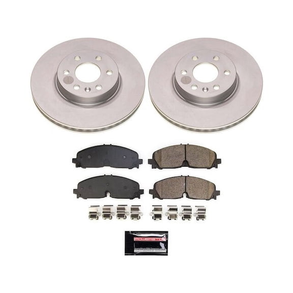 Front Brake Pad and Rotor Kit - Compatible with 2021 - 2022 Chevy Colorado