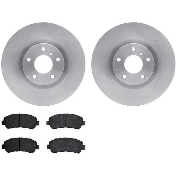 Front Brake Pad and Rotor Kit - Compatible with 2022 Nissan Maxima - Dynamic Friction