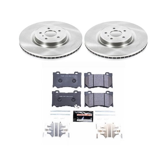 Front Brake Pad and Rotor Kit - Compatible with 2023 - 2024 Nissan Z - Power Stop