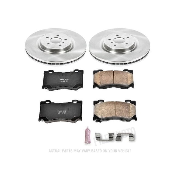 Front Brake Pad and Rotor Kit - Compatible with 2023 - 2024 Nissan Z - Power Stop