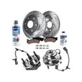 thumbnail image 1 of Front Brake Pad and Rotor and Wheel Hub Kit - Compatible with 2002 - 2005 Chevy Trailblazer 2003 2004, 1 of 2