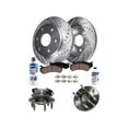 thumbnail image 1 of Front Brake Pad and Rotor and Wheel Hub Kit - Compatible with 2007 - 2013 Chevy Silverado 1500 2008 2009 2010 2011 2012, 1 of 2