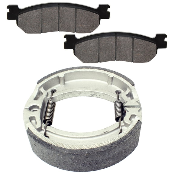 Front Brake Pads and Rear Brake Shoes for Yamaha TW200 Trailway 200 2001-2020