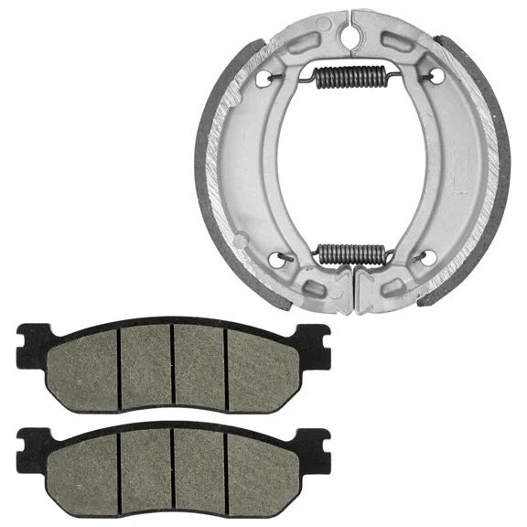 Front Brake Pads and Rear Brake Shoes for Yamaha TW200 Trailway 200 2001-2024