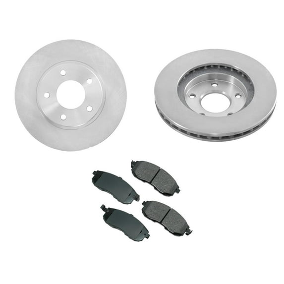 Front Brake Rotor & Ceramic Brake Pads Fits 2000-2001 Nissan Maxima I30