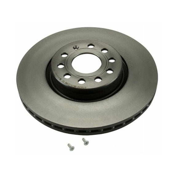 Front Brake Rotor - Compatible with 2006 - 2010, 2012 - 2022 Volkswagen Passat 2007 2008 2009 2013 2014 2015 2016 2017 2018 2019 2020 2021