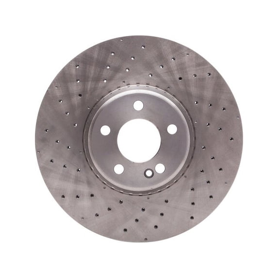 Front Brake Rotor - Compatible with 2015 - 2023 Mercedes-Benz C300 - Dynamic Friction