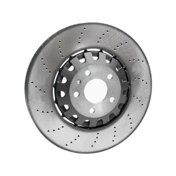 Front Brake Rotor - Compatible with 2019, 2021 - 2022 Audi RS5 Sportback Base 2.9L V6