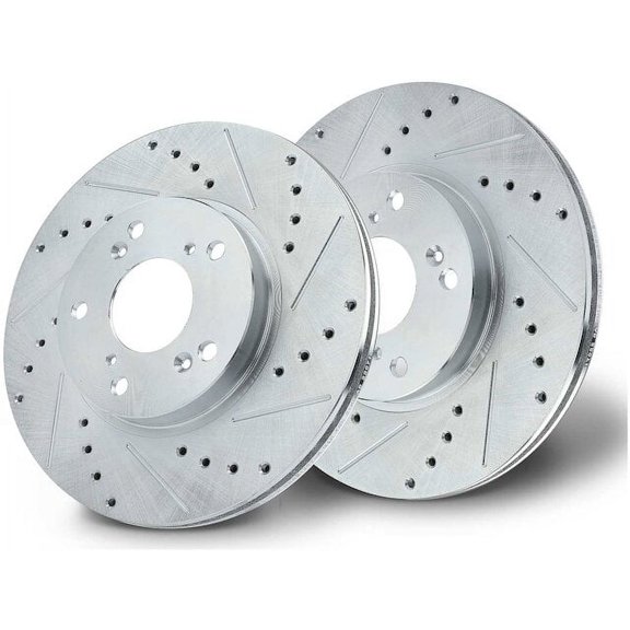 Front Brake Rotor Set 2 - Compatible with 2002 - 2004 Honda CR-V 2.4L 4-Cylinder 2003