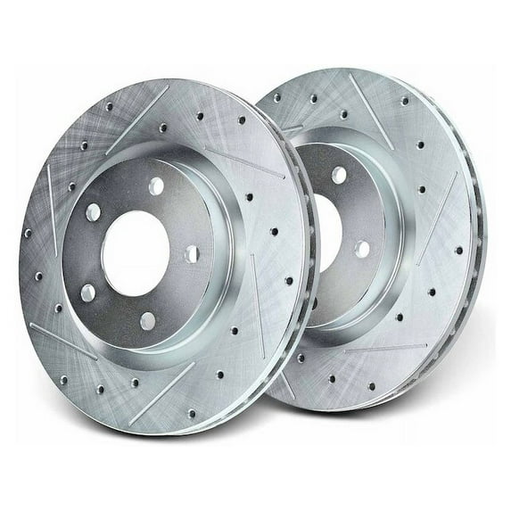 Front Brake Rotor Set 2 - Compatible with 2011 - 2020 Mitsubishi Outlander Sport - Autopart Premium