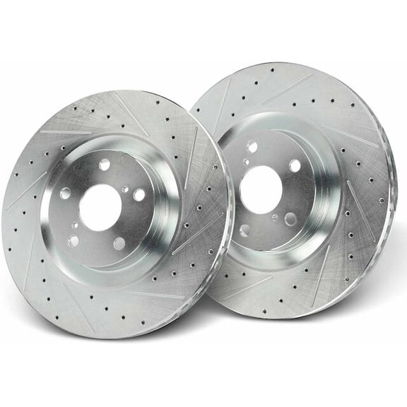 Front Brake Rotor Set 2 - Compatible with 2015 - 2022 RC350 3.5L V6 2016 2017 2018 2019 2020 2021